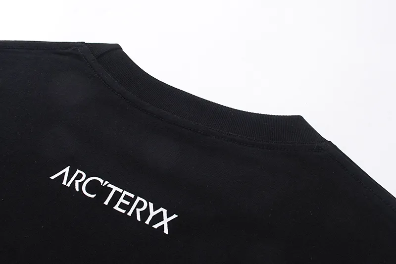 [ Ayc Teryx ] 2024FW T LOGO Premium 32s Same Style ：Black White Size：XS S M L
